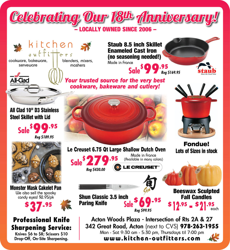 Celebrating Our 18th Anniversary! Join us Saturday Oct 5th 11am to 3pm