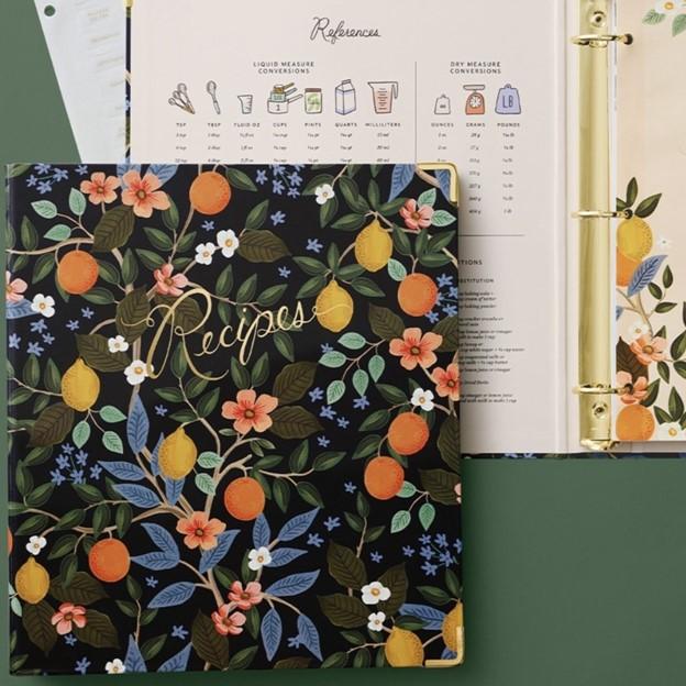 Citrus Grove Recipe Binder