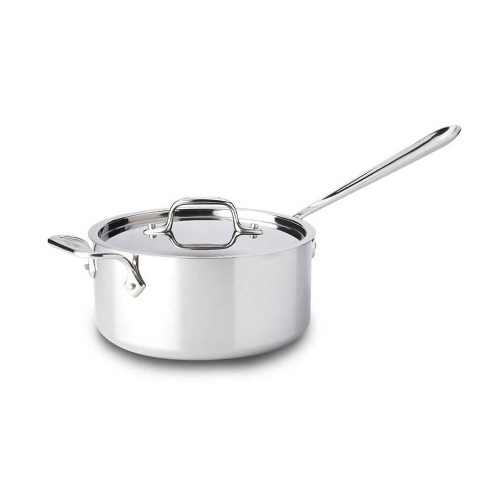 All-Clad Stainless Steel 4-Quart Saute Pan with Lid - The WiC