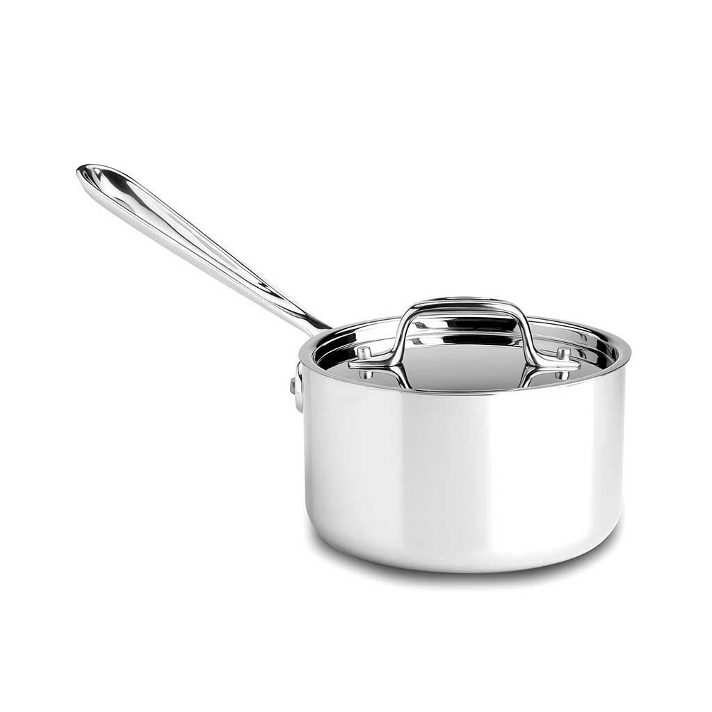  All-Clad D3 3-Ply Stainless Steel Sauce Pan 1 Quart